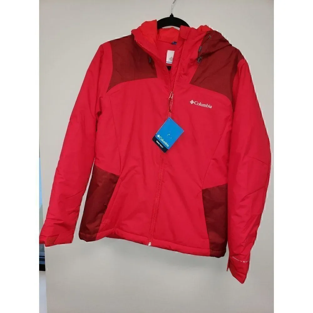 ‎Columbia NEW Tipton Peak Red Hooded Jacket XS